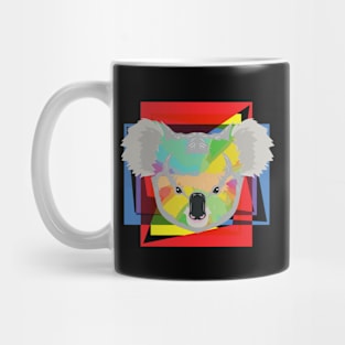 Retro Abstract Koala Colorful Rainbow Pixel Cute Koalas Gift Mug